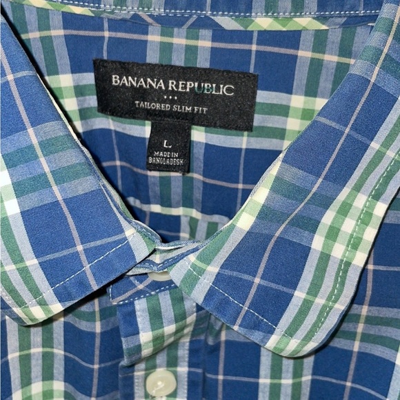 Banana Republic Men’s large tailored slim fit long sleeve button down - Picture 6 of 7